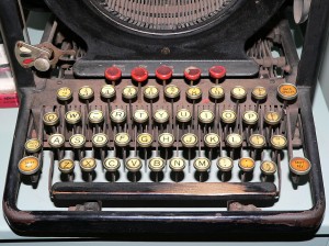 Typewriter. Close up on old keys. Image courtesy of stock.xchng®