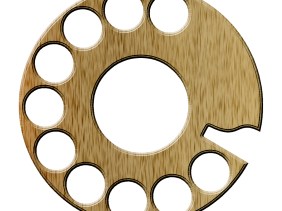 Telephone rotary dial pictogram. Stock photo by hisks. Image courtesy of stock.xchng®