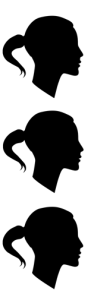 ponytail profiles. original image courtesy of stock.xchng®