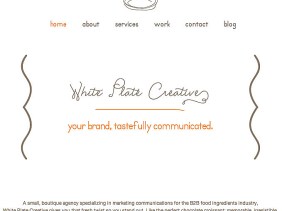 Landing Page White Plate Creative Portfolio Example